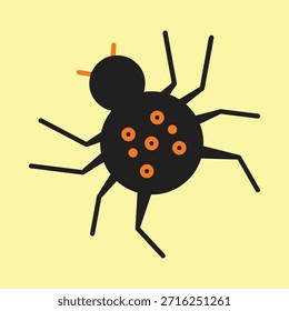 Spider smart trendy colorful vector charming design useful Illustration colorful background.eps