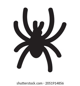 Spider spooky vector doodle illustration for Halloween party invitation, trick and treat fabric, event greeting card, poster, banner.