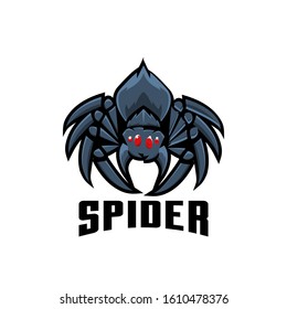 spider sport logo design illustration