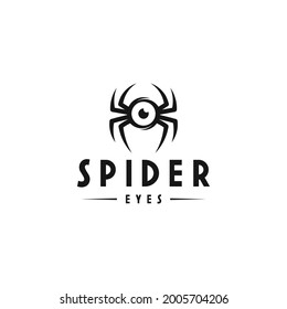 spider spy security logo vector  illustration