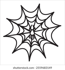 Spider stock icon outline vector