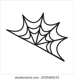 Spider stock icon outline vector