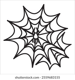 Spider stock icon outline vector