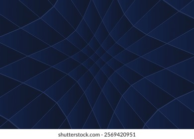 Spider Style Cobweb on drak blue abstract background. Vector illustration