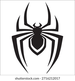 SÍMBOLO DE LA ARAÑA EN BLANCO Y NEGRO
