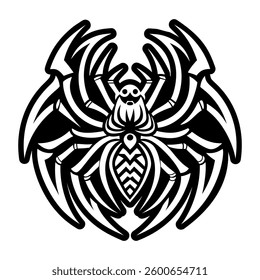 Spider symbol icon in glyph style