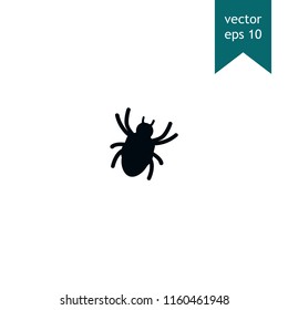 Spider symbol vector icon