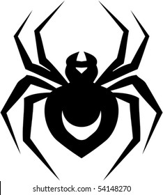 Spider Tattoo - Vector Illustration