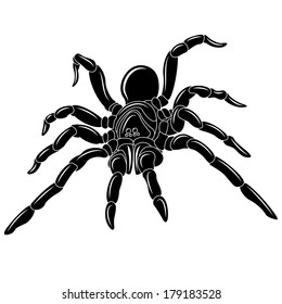 Spider Tattoo - Vector Illustration. Clip Art