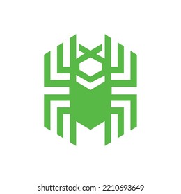 Spider Technology chip logo template design