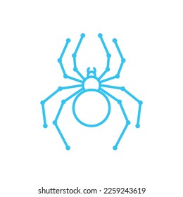 spider technology futuristic modern simple flat minimalist logo