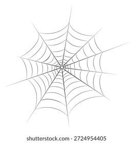 Icono de hilo de araña. Ilustración vectorial de Web arácnido de miedo