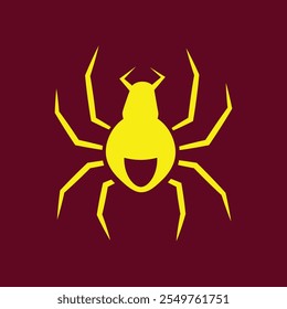 Spider trendy artwork delightful abstract vector illustration colorful applied design.eps