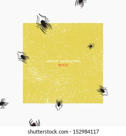 Spider. Vector background. Eps 10