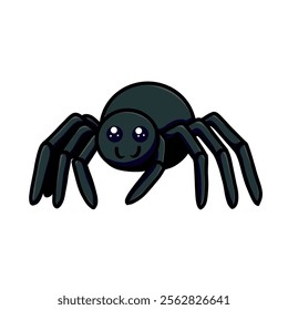 Spider vector design illustration, Spider icon, Spider logo, cute animal, adorable animal, great as a sticker.