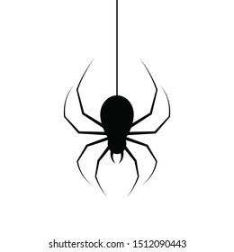 Spider vector design illustration isolated on white background