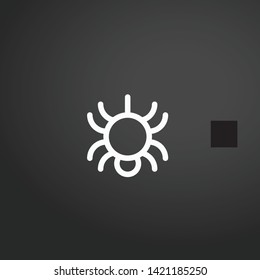 Spider vector icon. Spider concept stroke symbol design. Thin graphic elements vector illustration, outline pattern for your web site design, logo, UI. EPS 10.