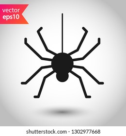 Spider vector icon. Insect vector sign. Illustration of vector spider icon. EPS 10