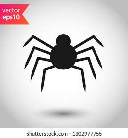 Spider vector icon. Insect vector sign. Illustration of vector spider icon. EPS 10