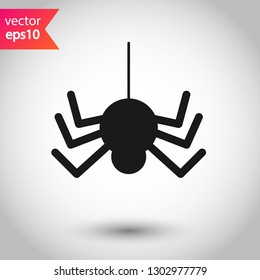 Spider vector icon. Insect vector sign. Illustration of vector spider icon. EPS 10