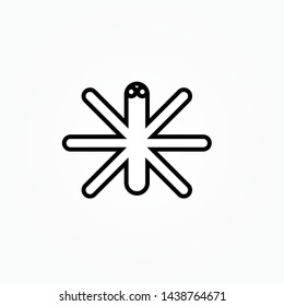 Spider vector icon. Spider logo template. Spider icon. Flat spider