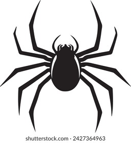 Spider vector icon on white background. Element for business, comics, nature