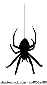 Spider. Vector illustration in flat style. Design element for decoration for Halloween, magic and mysticism. 