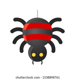 Spider vector illustration, Halloween gradient design icon