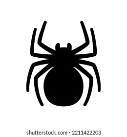 Spider vector illustration isolated on white background