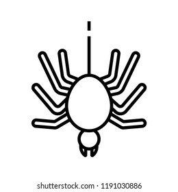 A spider vector illustration in line stroke design