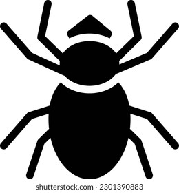spider  Vector illustration on a transparent background. Premium quality symmbols. Glyphs vector icons for concept and graphic design.