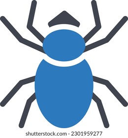 spider  Vector illustration on a transparent background. Premium quality symmbols. Glyphs vector icons for concept and graphic design.