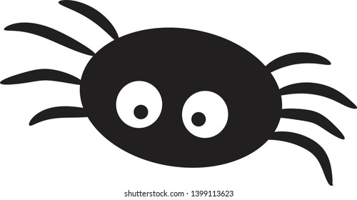 Spider vector illustration on white background
