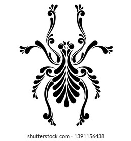 Spider Vector Illustration. Original black tattoo image