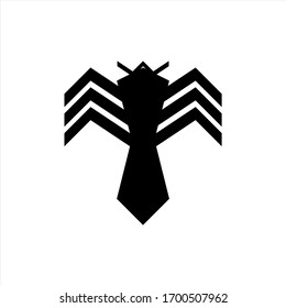 Spider vector illustration, silhouette isolated on white background.