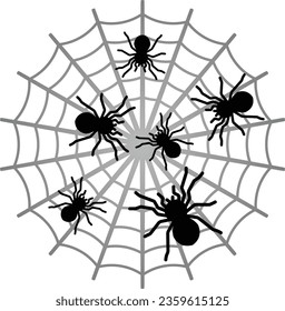 Imagen vectorial de araña o imagen de clip