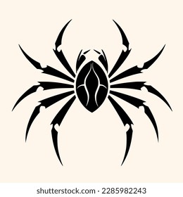 Spider vector for logo or icon, drawing Elegant minimalist style,abstract style Illustration