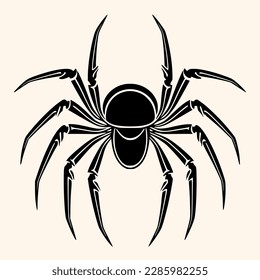 Spider vector for logo or icon, drawing Elegant minimalist style,abstract style Illustration