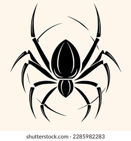 Spider vector for logo or icon, drawing Elegant minimalist style,abstract style Illustration