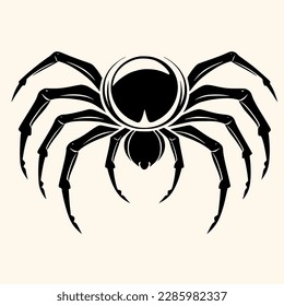 Spider vector for logo or icon, drawing Elegant minimalist style,abstract style Illustration