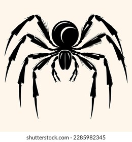 Spider vector for logo or icon, drawing Elegant minimalist style,abstract style Illustration