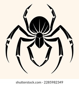 Spider vector for logo or icon, drawing Elegant minimalist style,abstract style Illustration