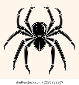 Spider vector for logo or icon, drawing Elegant minimalist style,abstract style Illustration