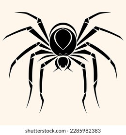 Spider vector for logo or icon, drawing Elegant minimalist style,abstract style Illustration
