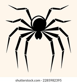 Vector de araña para logotipo o icono, dibujo Estilo minimalista elegante,Estilo abstracto Ilustración
