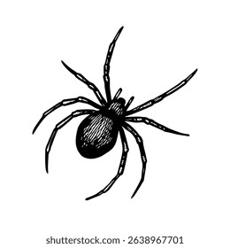 spider vector realistic line icon on white background
Vector line icon animal, wildlife