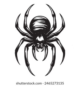 Vector de araña para el diseño del tatuaje