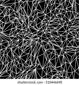 spider web abstract geometric polygonal pattern, triangles, vector illustration