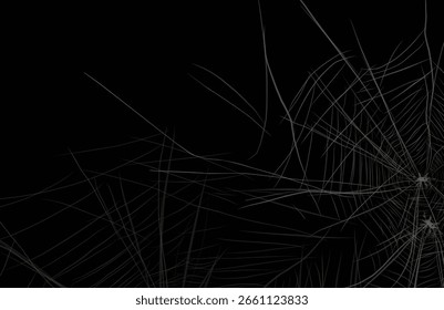 Plano de fundo preto de teia de aranha decoração.eps