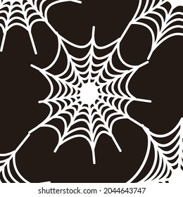 spider web background bold outline vector design